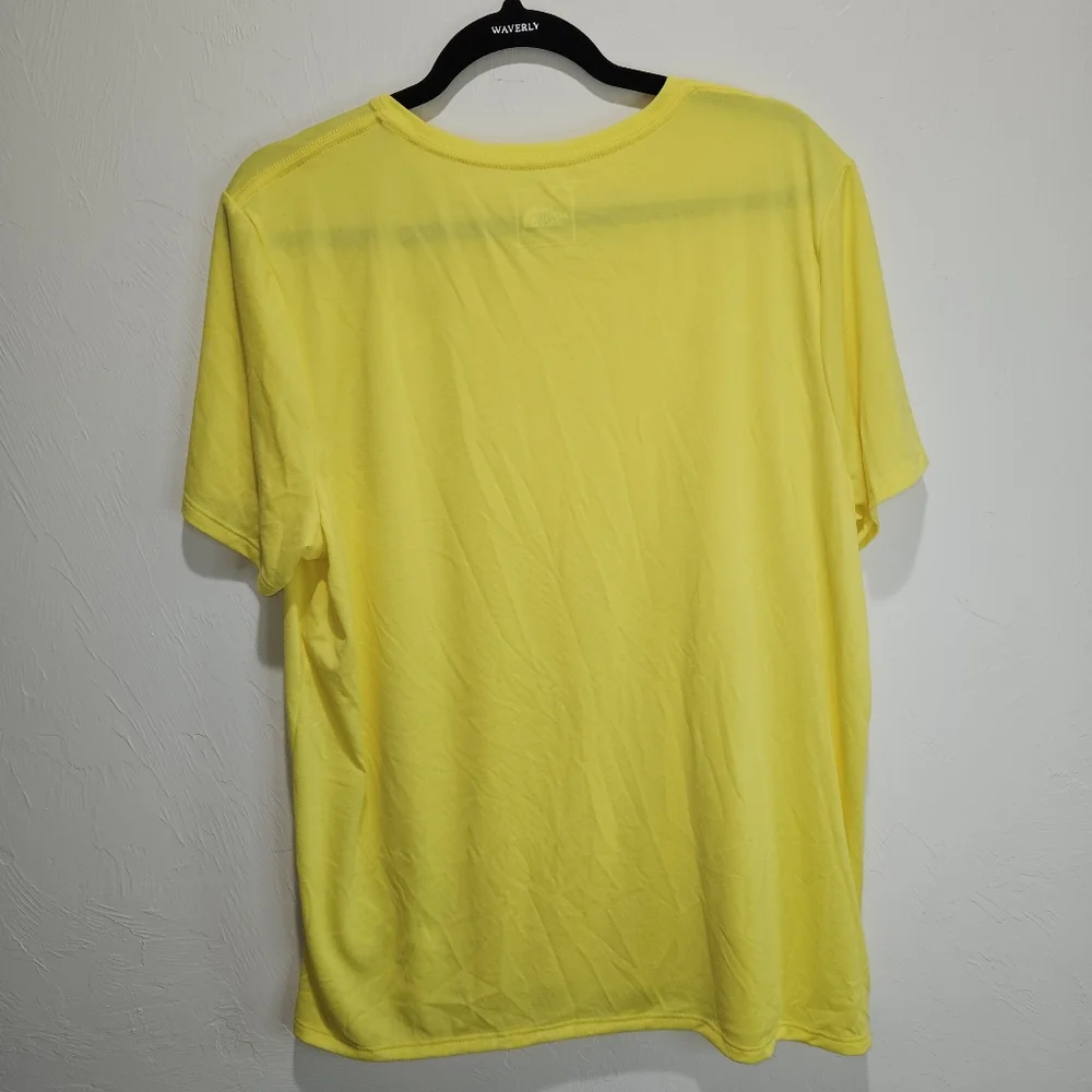 NWT! North Face Womens T-Shirt Short Sleeve Bright Yellow Extra Large XL NEW TNF